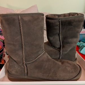 Gray UGG classic short boots
